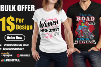 design bulk t shirts for merch and pod business