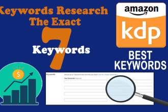 give you the exact 7 keywords for your KDP book