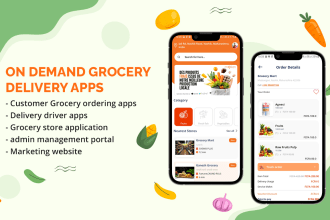 develop on demand grocery delivery apps