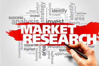 do niche market research and analysis, competitor analysis and industry analysis