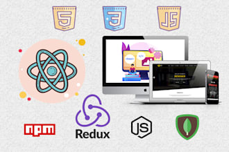 be your react developer, develop front end react app