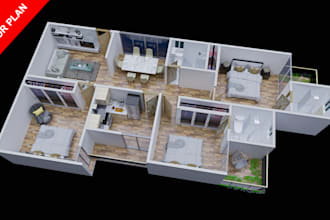 make 2d floor plan,3d floor plan rendering