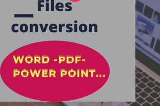 convert PDF to word and word to PDF