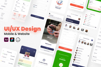 provide professional ui ux design service for mobile and web using figma