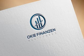 design modern consulting accounting business and financial logo