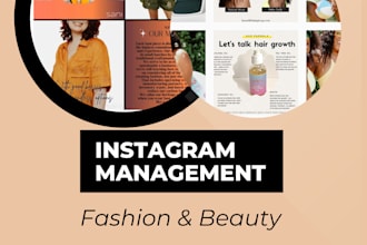 be your instagram manager for your fashion or beauty brand