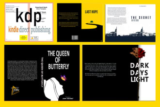 design amazon kdp, paperback, createspace book cover