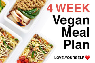 provide you 4 week vegan meal plan