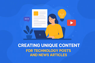 create unique content for tech blog posts and news articles