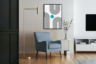 design custom wall art mockup