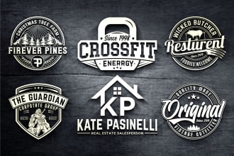 design vintage badge logo or retro design