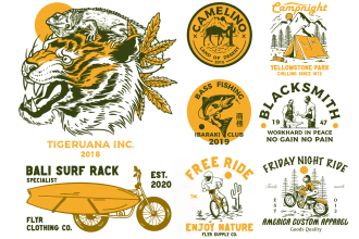 design vintage retro illustration for your product or shirt