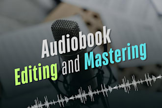 edit and master your audiobook for acx