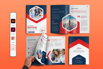 design digital brochure company profile proposal annual report pdf presentation