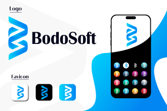 design sleek tech apps saas software startup website logo