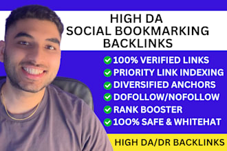 create social bookmark backlinks for google ranking