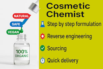 develop organic and vegan personal care formulations