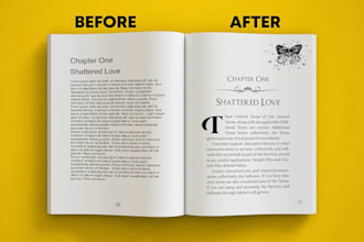 do book formatting, ebook design, book layout, workbook design