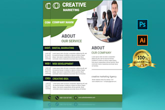 do creative business flyer design in 24 hours