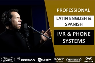 record your phone system IVR voicemail in spanish or english