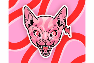 create cute custom sticker design