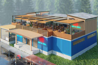 design shipping container restaurant cafe coffee shop food truck office