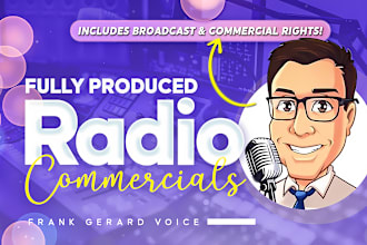 produce professional radio commercial all rights included