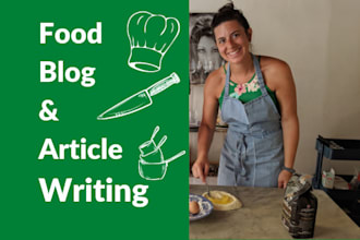 write articles or blog posts about food