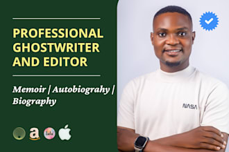 professionally ghostwrite your memoir, autobiography, and biography