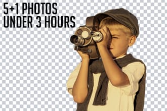 crop 6 photos for just 5 dollars in under 3 hours