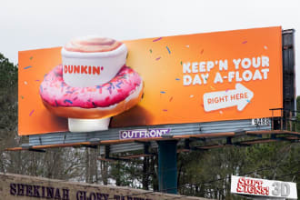 design print ready billboard, sign board for you one day
