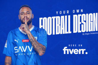 design incredible soccer, football or any sports graphics for social media