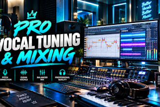 be your professional vocal tuner and mix engineer