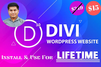 install divi theme lifetime for your wordpress website