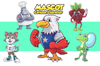 create character, mascot, or cartoon logo