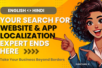 do accurate games, websites and app localization in hindi
