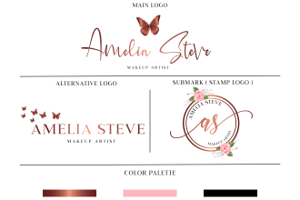 design professional feminine signature and candle business logo