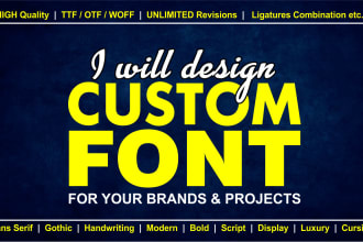 create, edit, convert your own fonts of any type