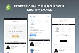 design and customize shopify email notification templates
