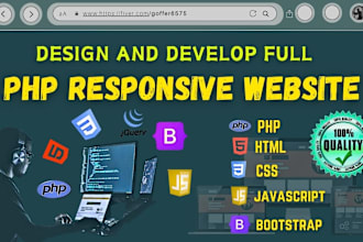 fix and develop a dynamic website with php, html, css, jquery, mysql