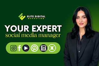 be your social media marketing manager and content creator