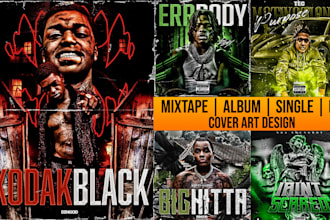 design mixtape cover, album cover and single cover