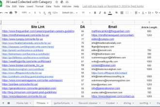 give you a perfect email list for blogger outreach
