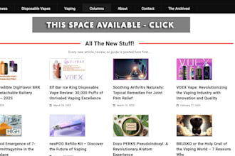 publish a guest post on a high DR vaping and cbd website