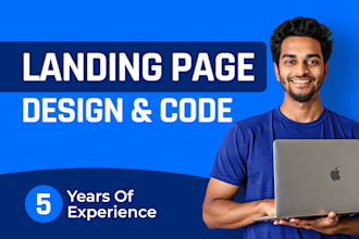 design modern html landing page or website development