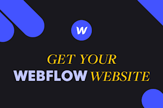 create webflow website design and fix webflow