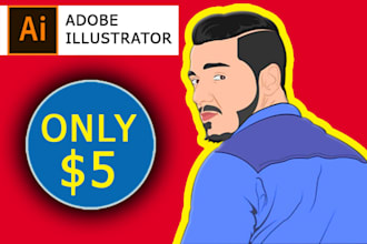 draw portrait vector art