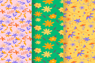 design seamless floral patterns and textile patterns for you