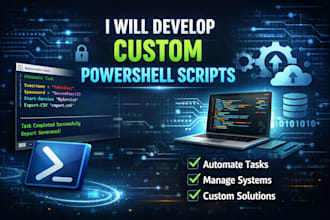 develop custom powershell scripts