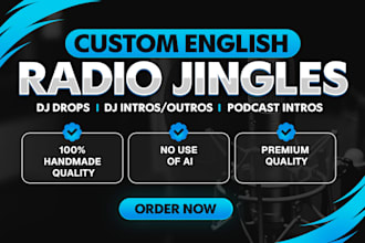 produce high quality radio jingles, dj drops and more